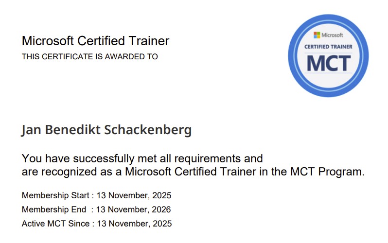 Microsoft Certified Trainer